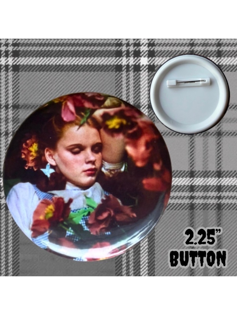 Dorothy The Wizard Of Oz 2.25" Handmade Button